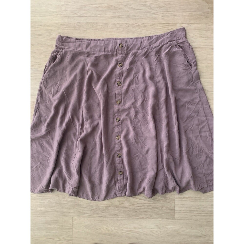 NWT Torrid Button Front Mini Brown Skirt Size 4